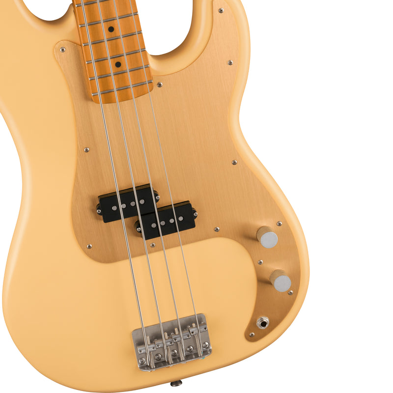 Fender 40th Anniversary Precision Bass (Vintage Edition, Maple Fingerboard, Gold Anodized Pickguard, Satin Vintage Blonde)