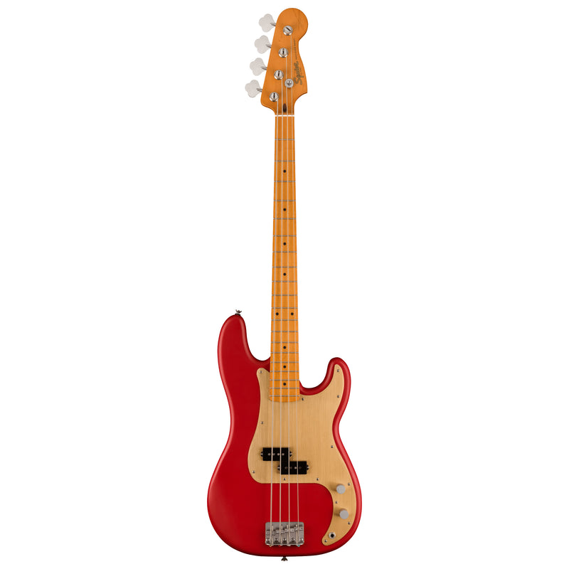 Squier 40th Anniversary Precision Bass Vintage Edition (Maple Fingerboard, Gold Anodized Pickguard, Satin Dakota Red)