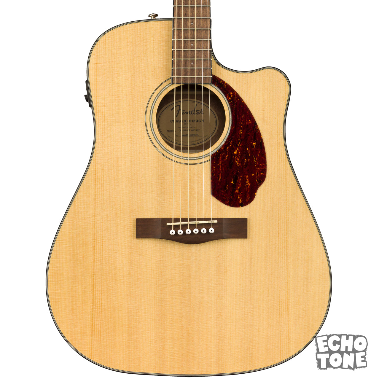 Fender CD-140SCE Dreadnought Acoustic (Pickup, Cutaway & HSC)