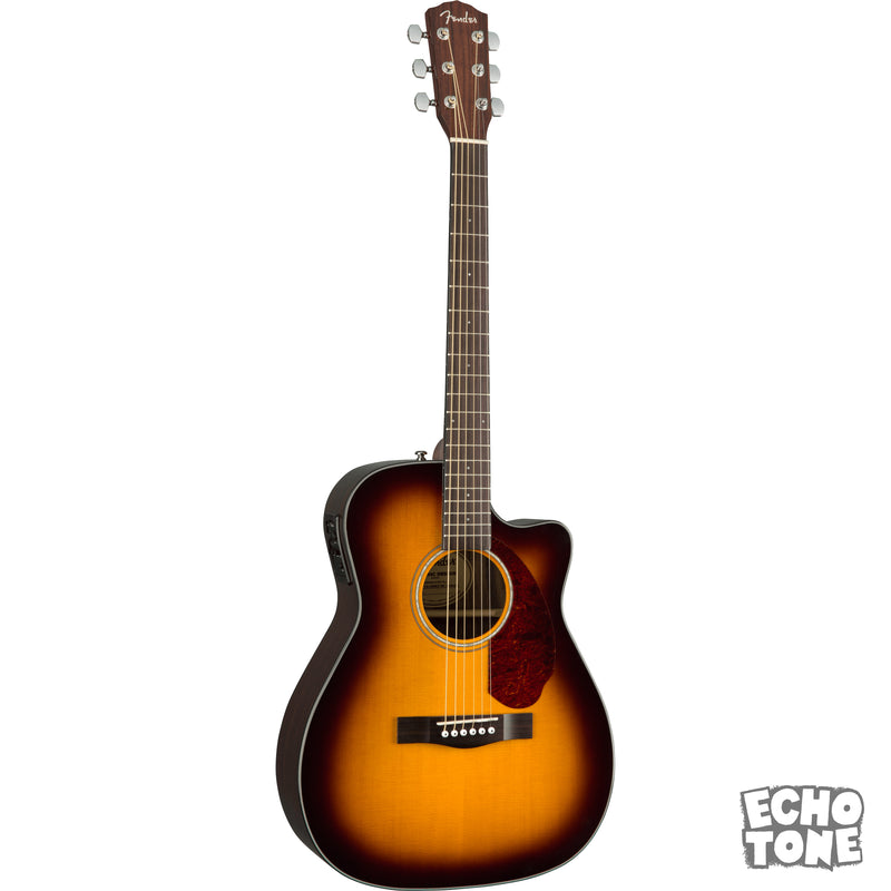 Fender CC-140SCE Concert Acoustic Guitar (Sunburst, Hardcase)