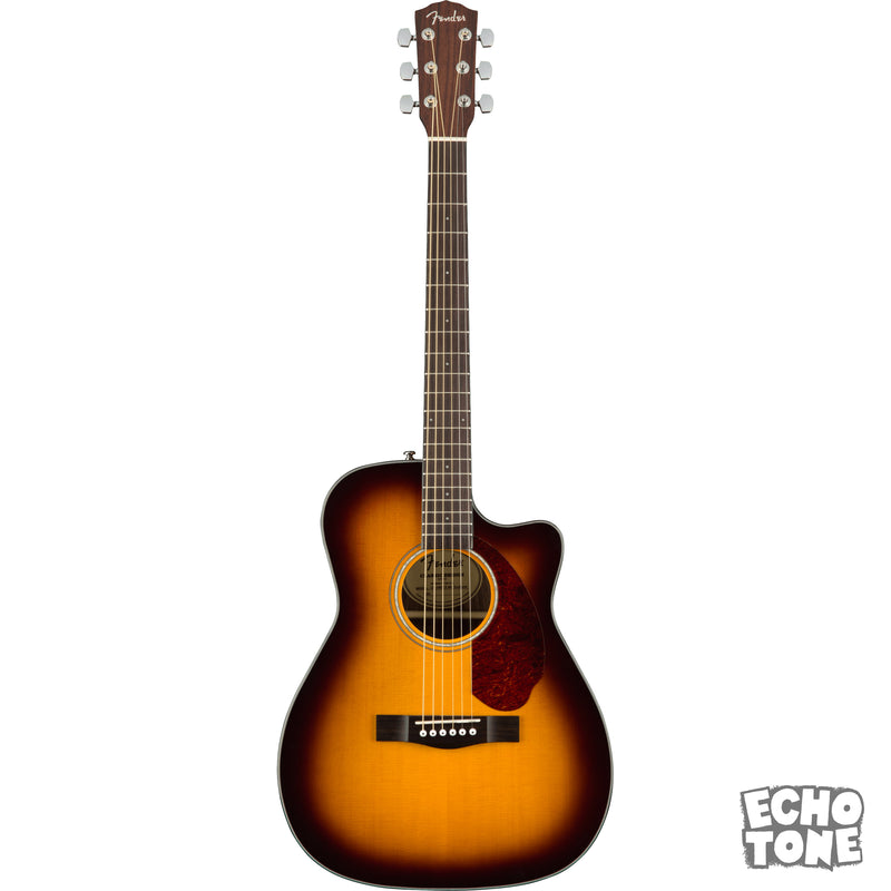 Fender CC-140SCE Concert Acoustic Guitar (Sunburst, Hardcase)