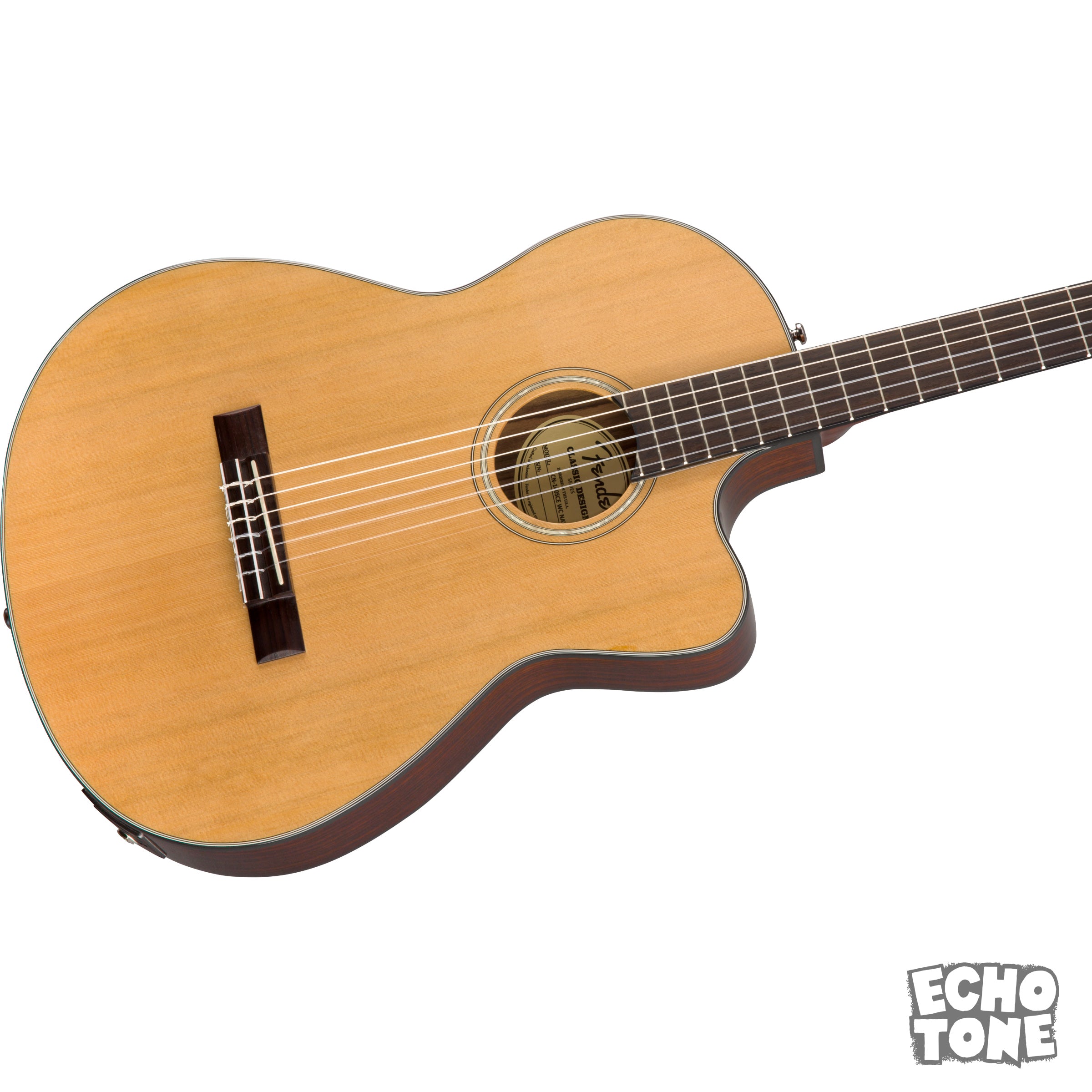 Fender CN-140SCE Nylon Thinline (Walnut Fingerboard, Natural, w/ Case)