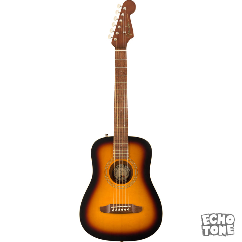 Fender Redondo Mini Acoustic Guitar (Sunburst, Gig Bag)