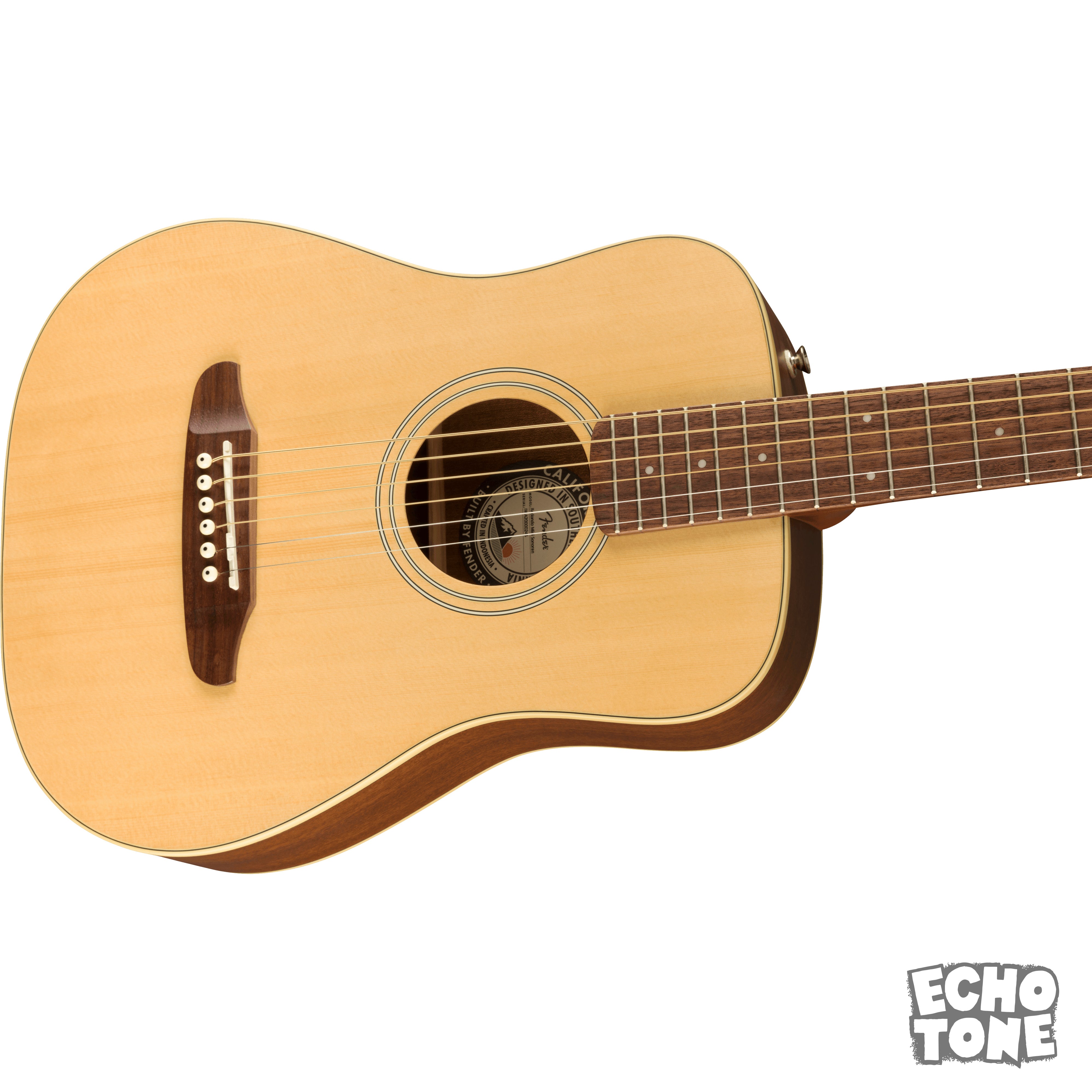 Fender Redondo Mini Acoustic Guitar (Natural, Gig Bag)