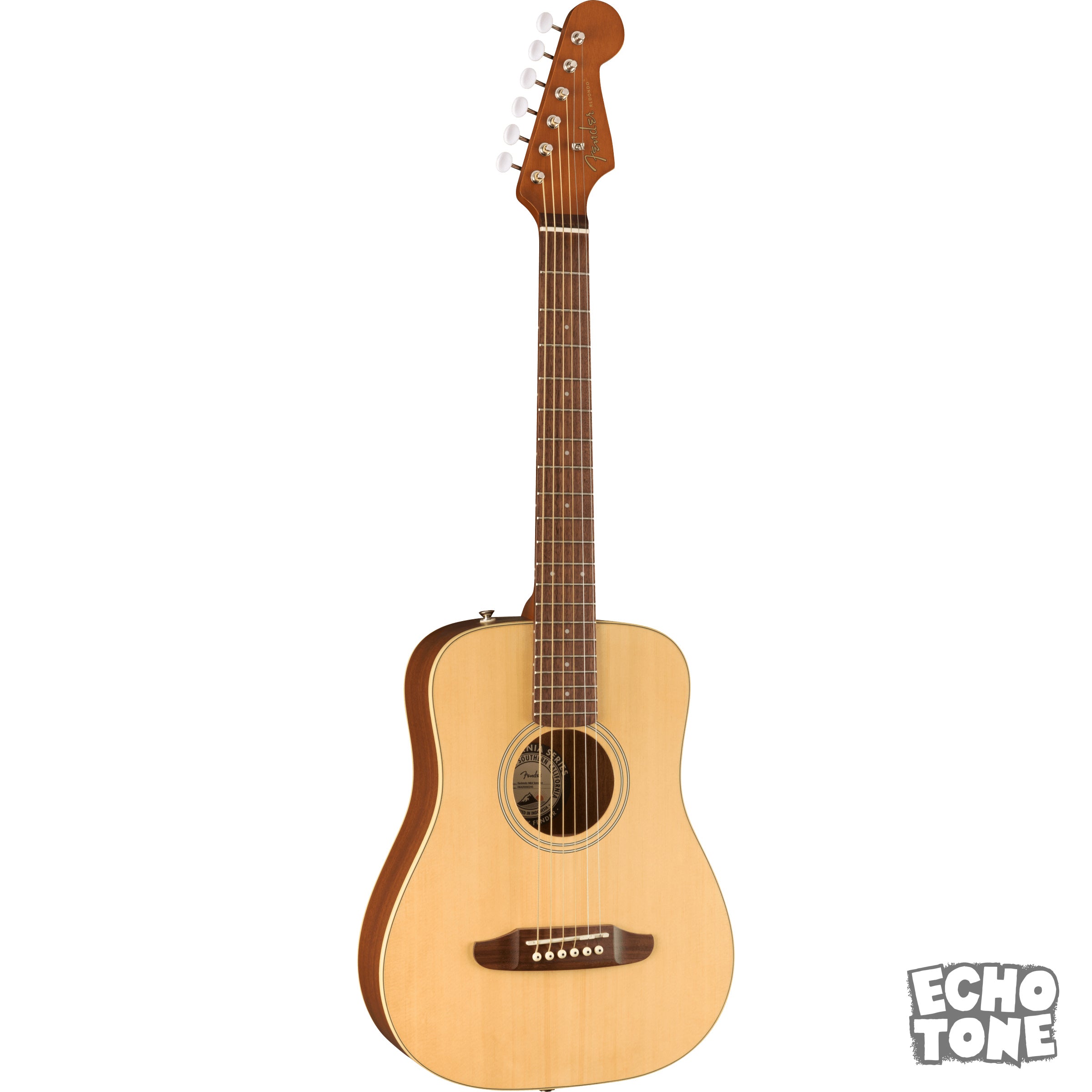 Fender Redondo Mini Acoustic Guitar (Natural, Gig Bag)