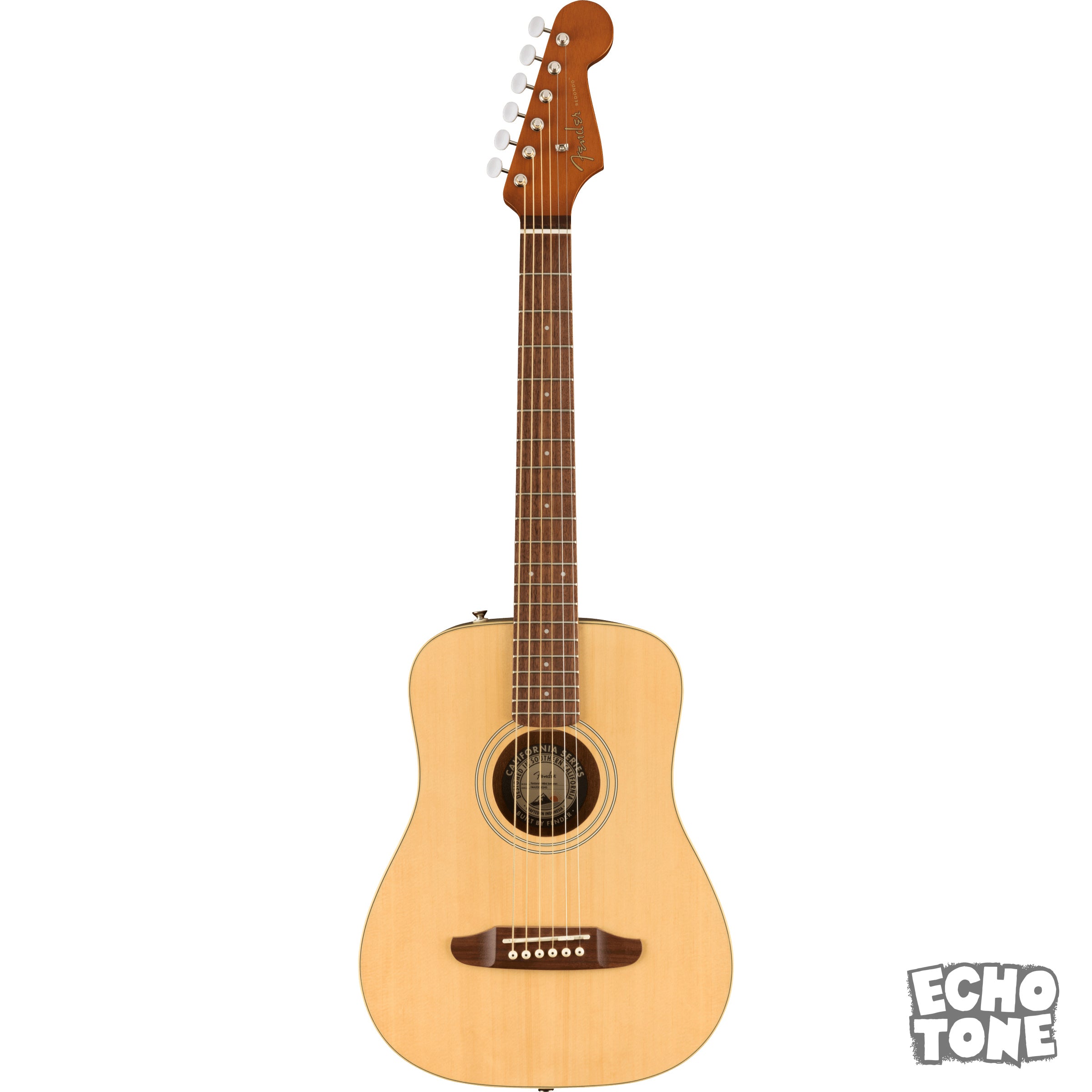 Fender Redondo Mini Acoustic Guitar (Natural, Gig Bag)
