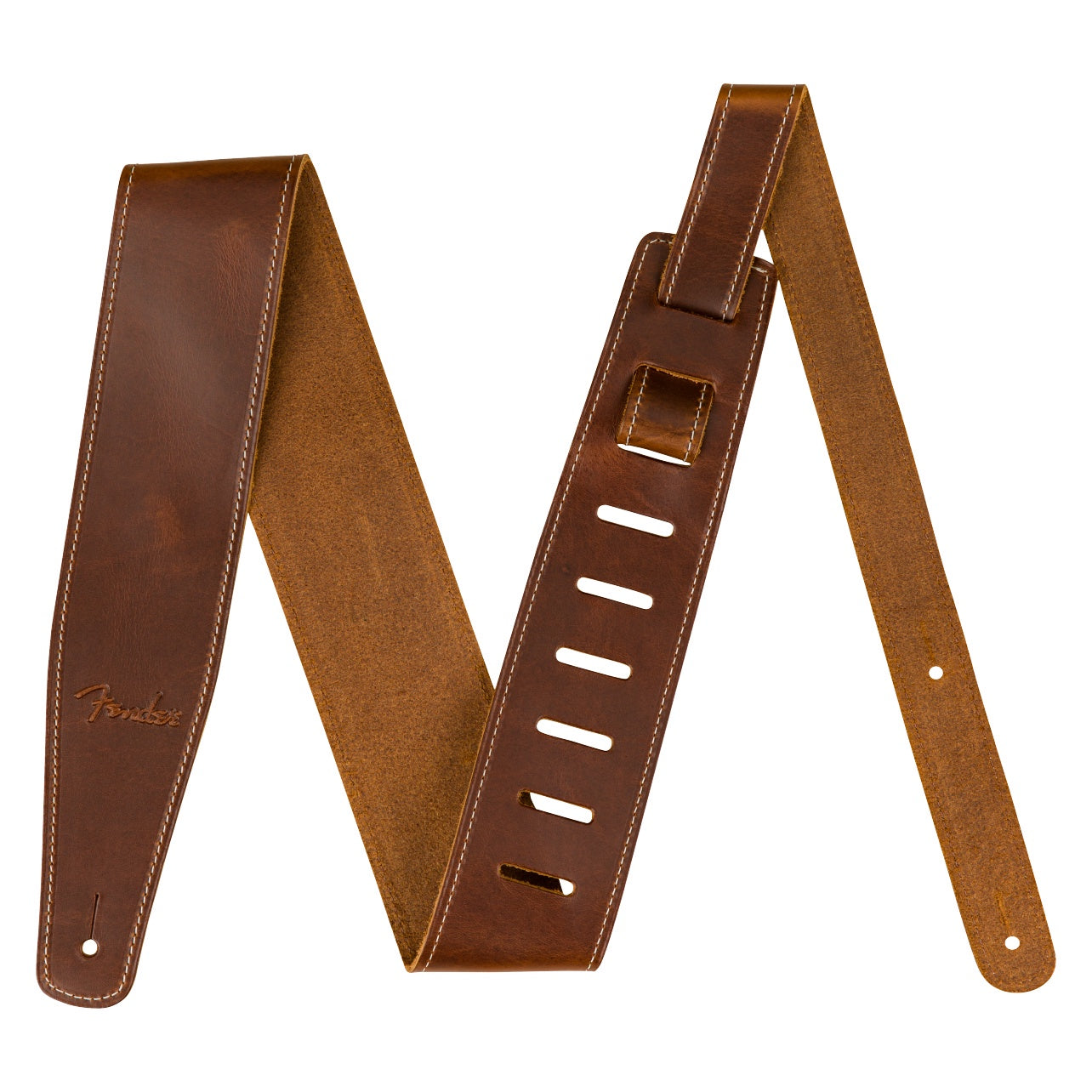 Fender Broken-In Leather Guitar Strap (2.5", Tan)