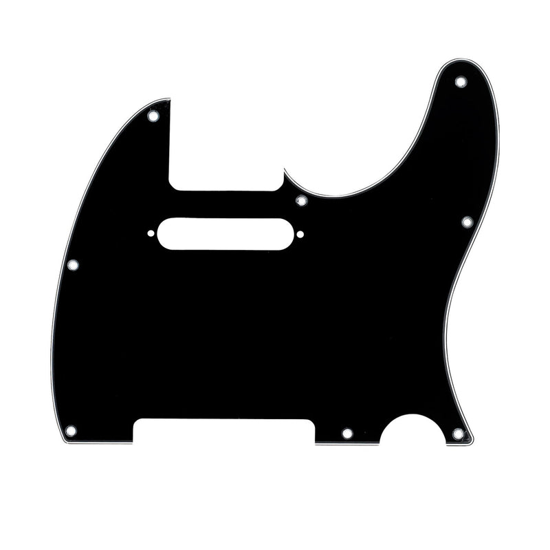 Fender Telecaster Pickguard (3-Ply, 8-Hole Mount, Black)