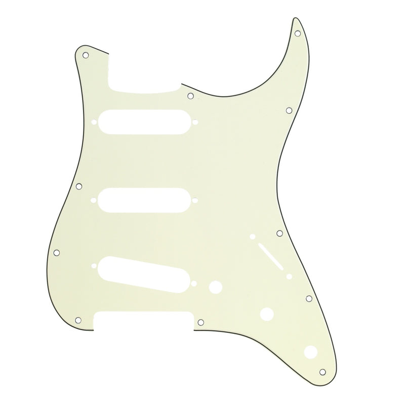 Fender Stratocaster Pickguard (S/S/S, 3-Ply, 11-Hole Mount, Mint Green)