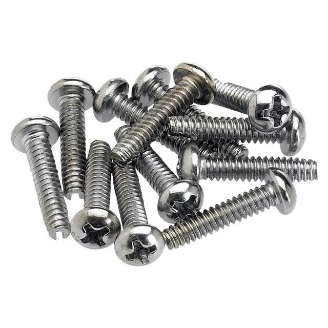 Fender Pickup and Selector Switch Mounting Screws (Chrome - Set of 12)