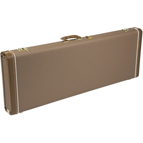 Fender G&G Deluxe Jaguar/Jazzmaster/Toronado/Jagmaster Hardshell Case (Brown with Gold Plush Interior)