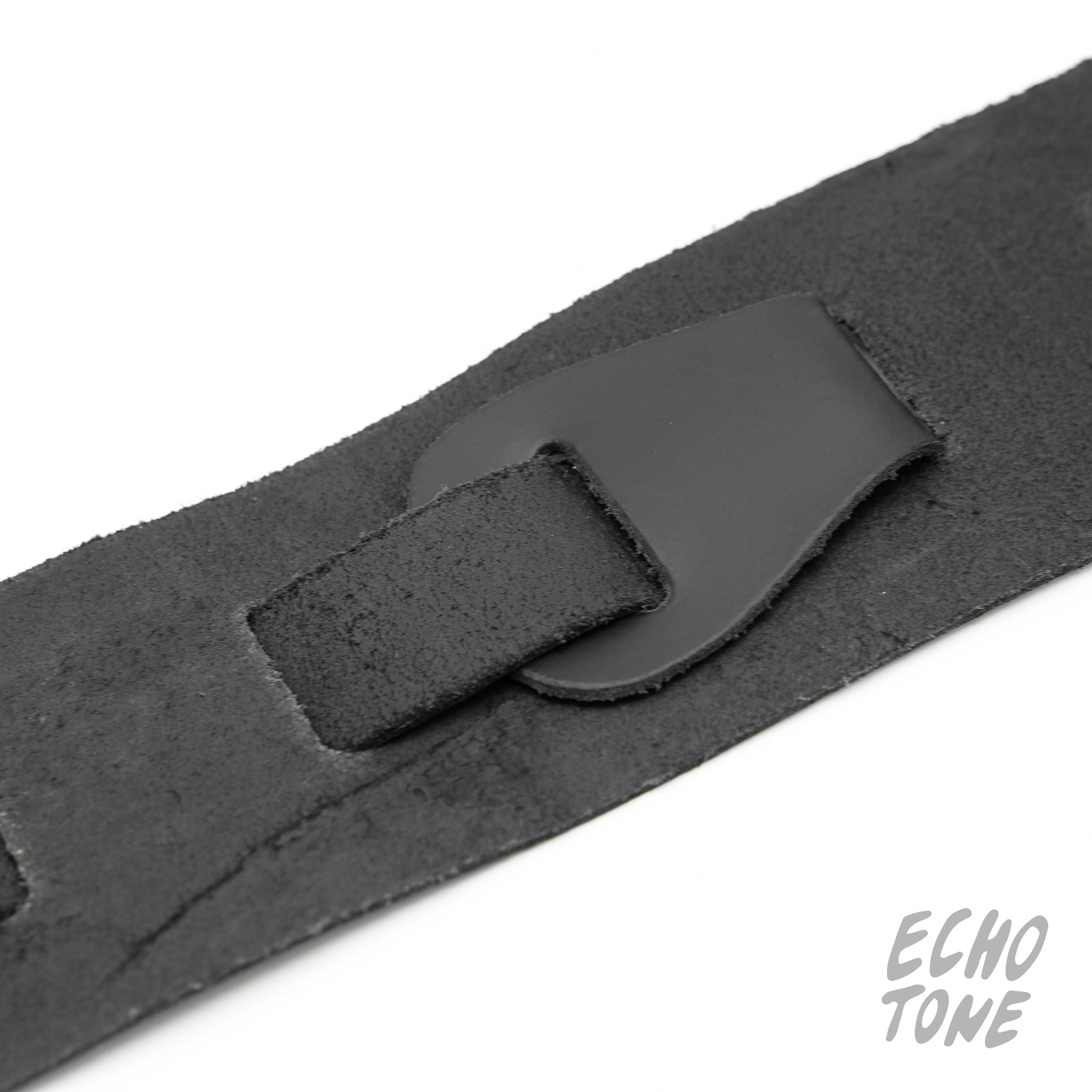 LM 2" Black Leather Strap (LM20B)