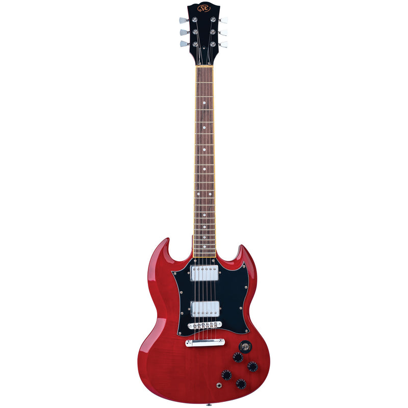 SX SG Style Electric Guitar Pack (Transparent Wine Red)