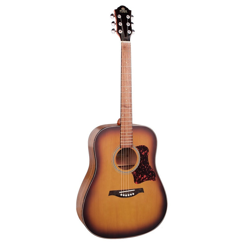 Gilman GD10TS Dreadnought Acoustic Guitar (Spruce Top, Tobacco Sunburst)