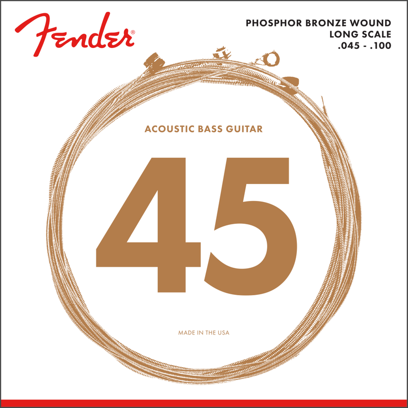 Fender 8060 Phosphor Bronze Acoustic Bass Strings (Long Scale)