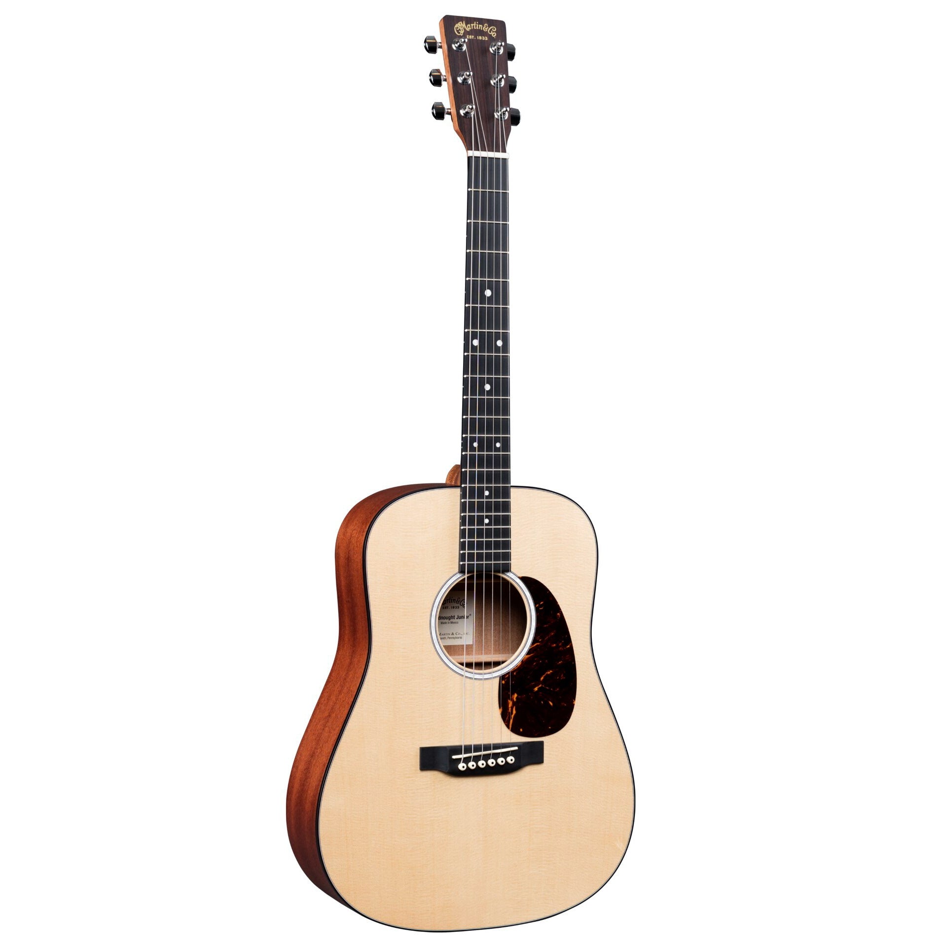 Martin DJR-10E Dreadnought Junior Acoustic Guitar (Spruce/Sapele, Pickup, Gig Bag)