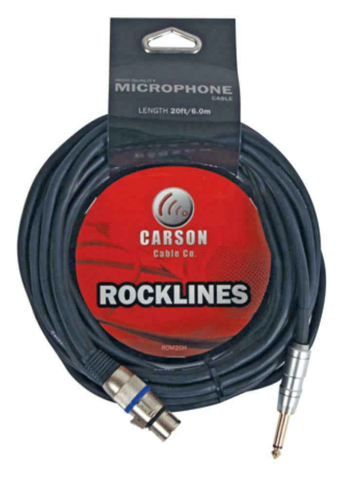 Carson Rocklines  20' XLR-1/4" Cable (ROM20H)