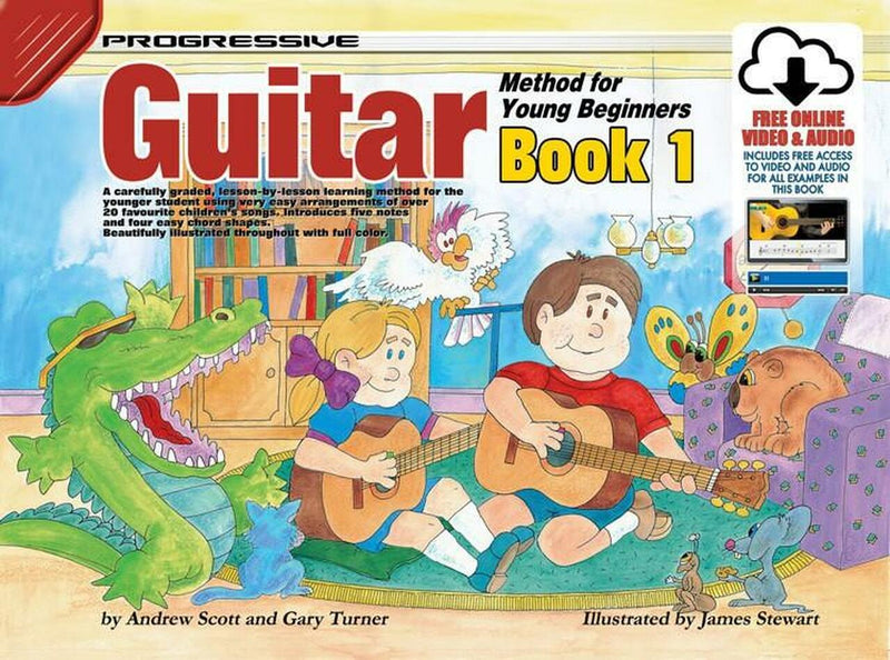 Progressive Guitar Method 1 for Young Beginners w/ Online Media