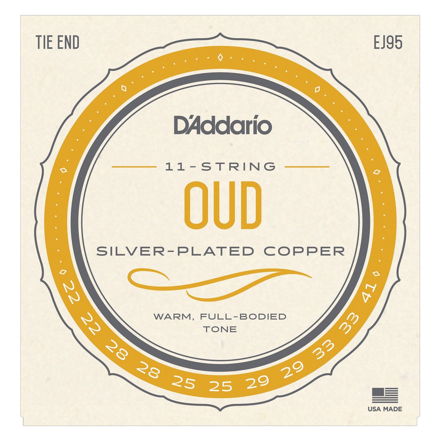 D'Addario EJ95 Oud Silverwound Nylon Strings