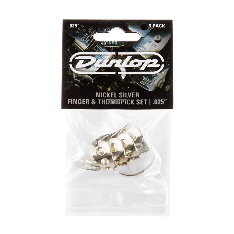 Dunlop Thumb and Finger Pick Player Pack - Nickel Silver .025" Gauge (JP500)