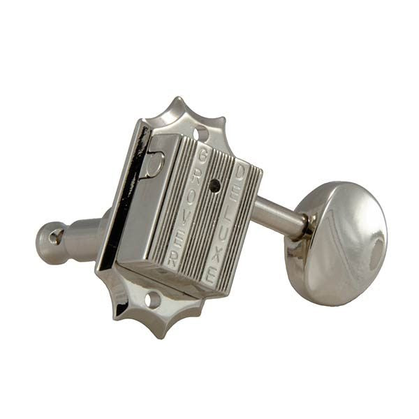 Grover GRO136 6-In-Line Machine Heads (Kluson-Style, Nickel)