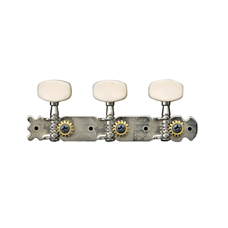 Custom Eagle 500 3-On-A-Plate Classical Machine Heads (Cream)