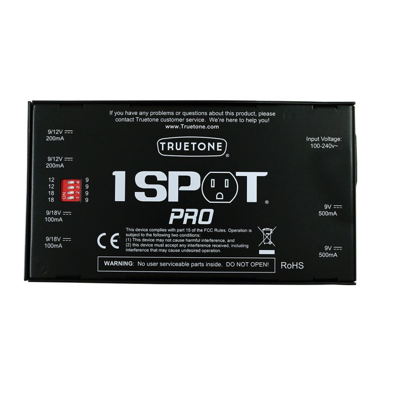 Truetone 1 Spot Pro CS6 Low Profile Multi Voltage Power Supply (1SPOTPRO6)