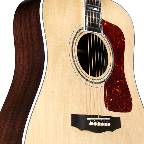 Guild USA D-55 Dreadnought Acoustic (Spruce/Rosewood, Natural, HSC)