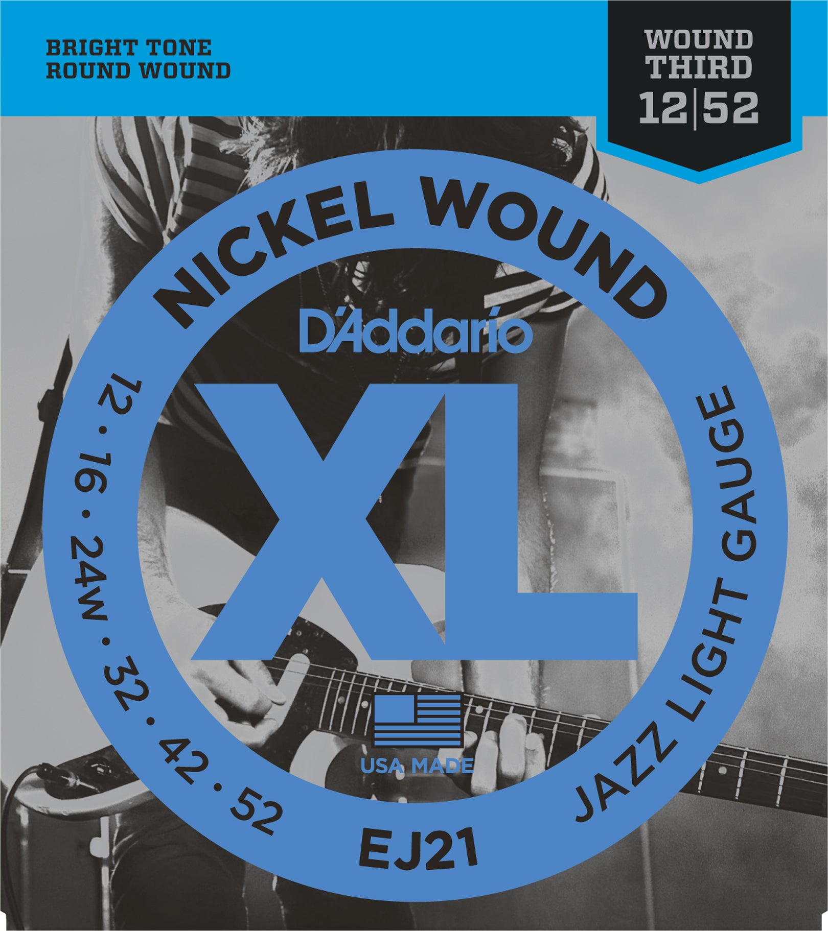 D'Addario XL Nickel Round Wound Electric Guitar Strings