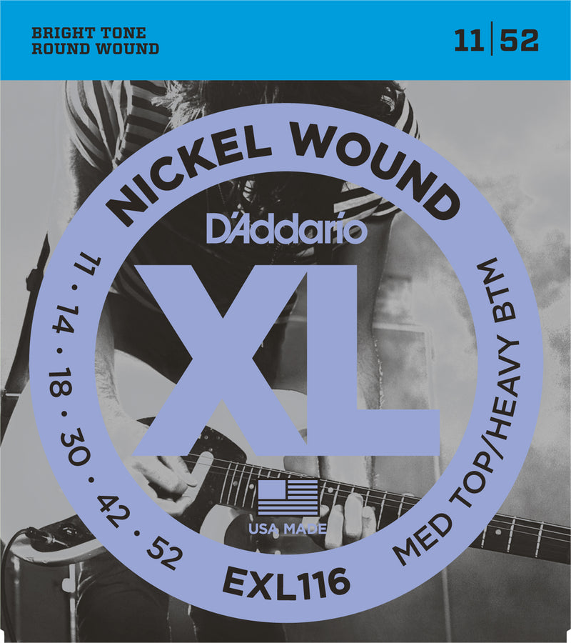 D'Addario XL Nickel Round Wound Electric Guitar Strings
