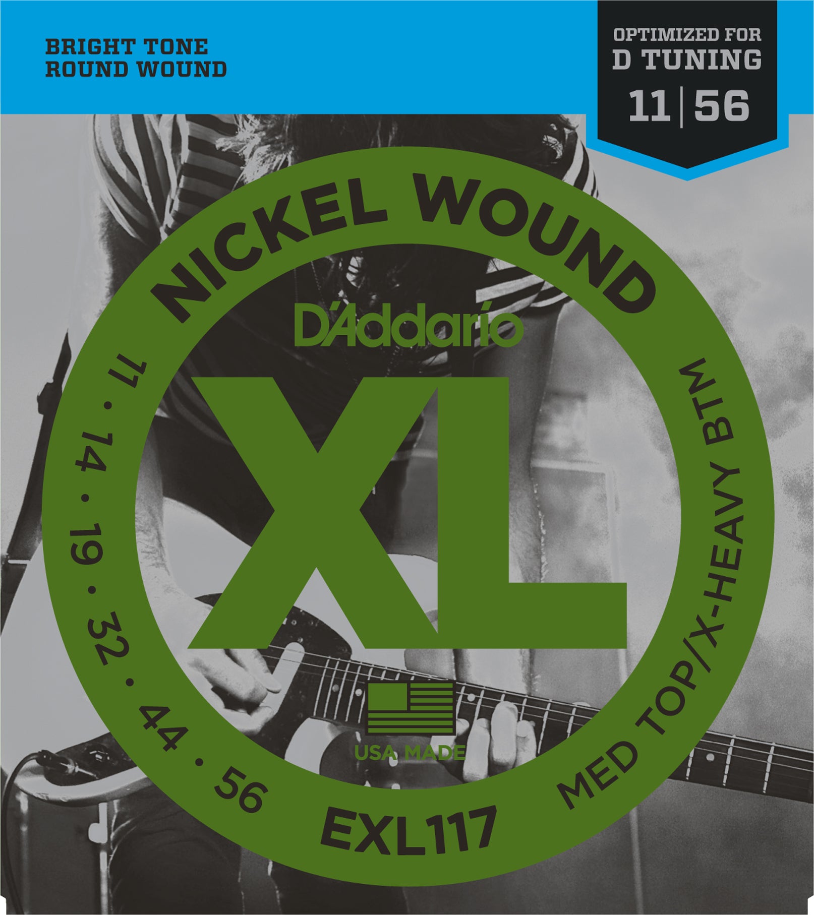 D'Addario XL Nickel Round Wound Electric Guitar Strings