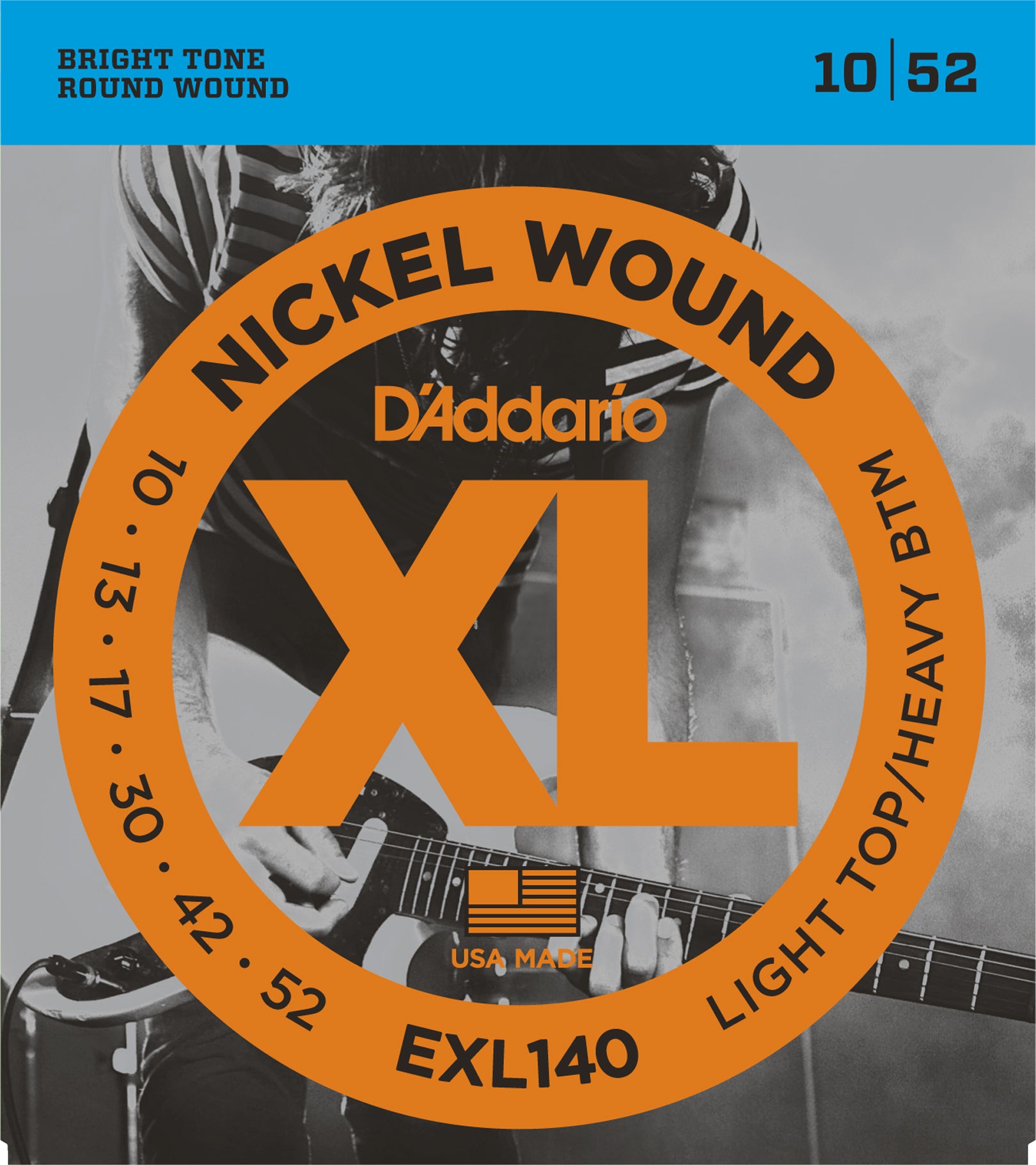 D'Addario XL Nickel Round Wound Electric Guitar Strings