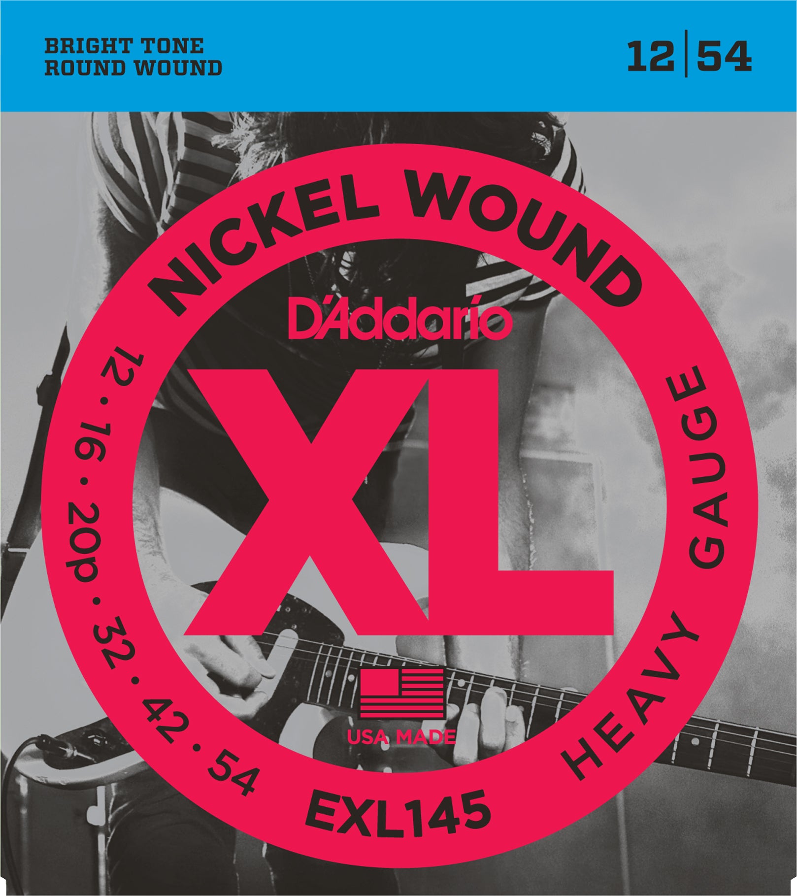 D'Addario XL Nickel Round Wound Electric Guitar Strings