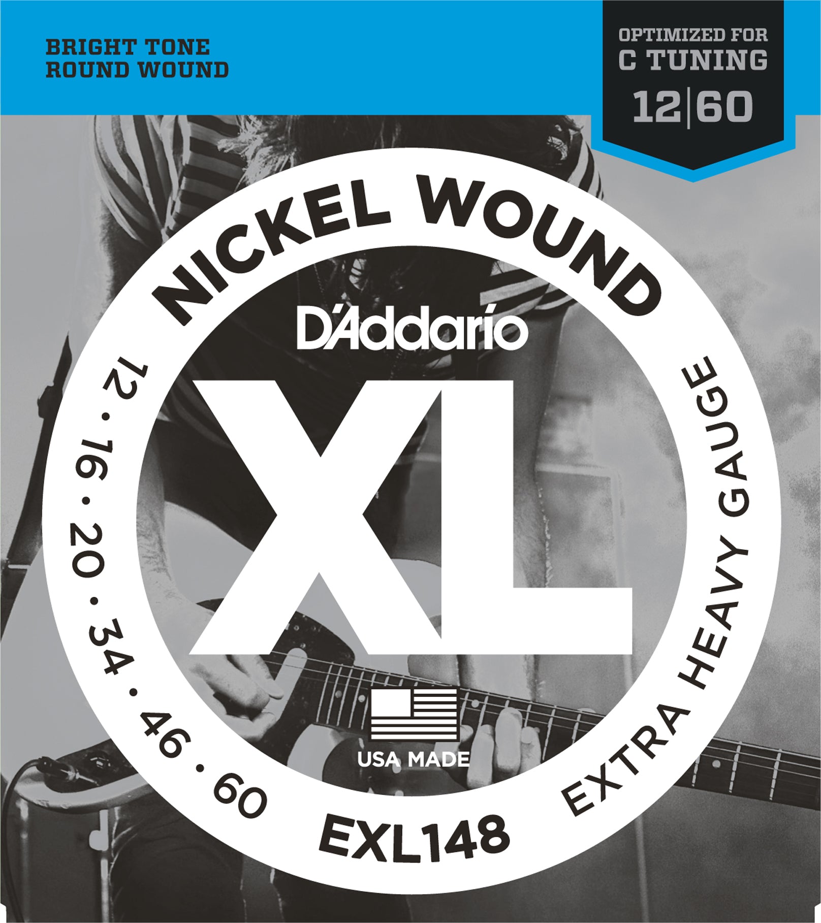 D'Addario XL Nickel Round Wound Electric Guitar Strings