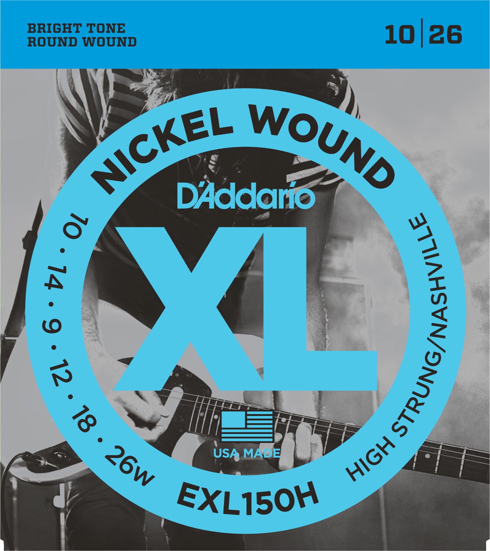 D'Addario XL Nickel Round Wound Electric Guitar Strings