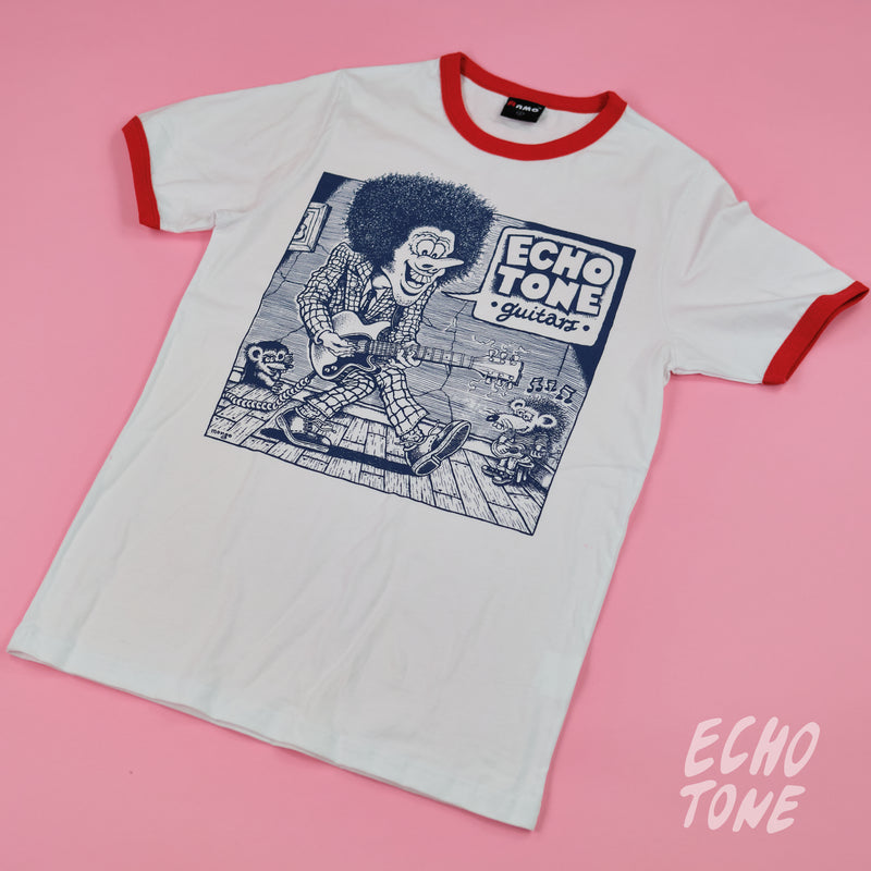 Echo Tone Custom Cartoon Ringer T-Shirt