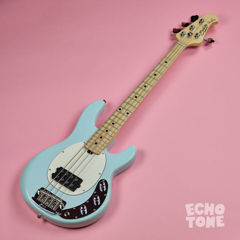 Sterling by Music Man Bass RAYSS4 (Short Scale, Daphne Blue)