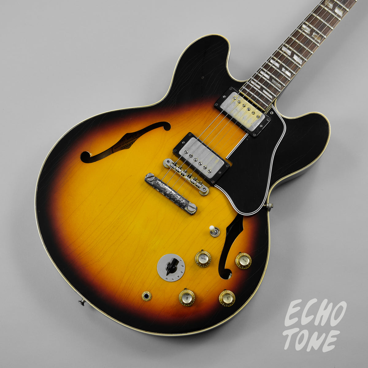 1966 Gibson ES-345 (Mickey Mouse Ears, Mono Conversion, OHSC)