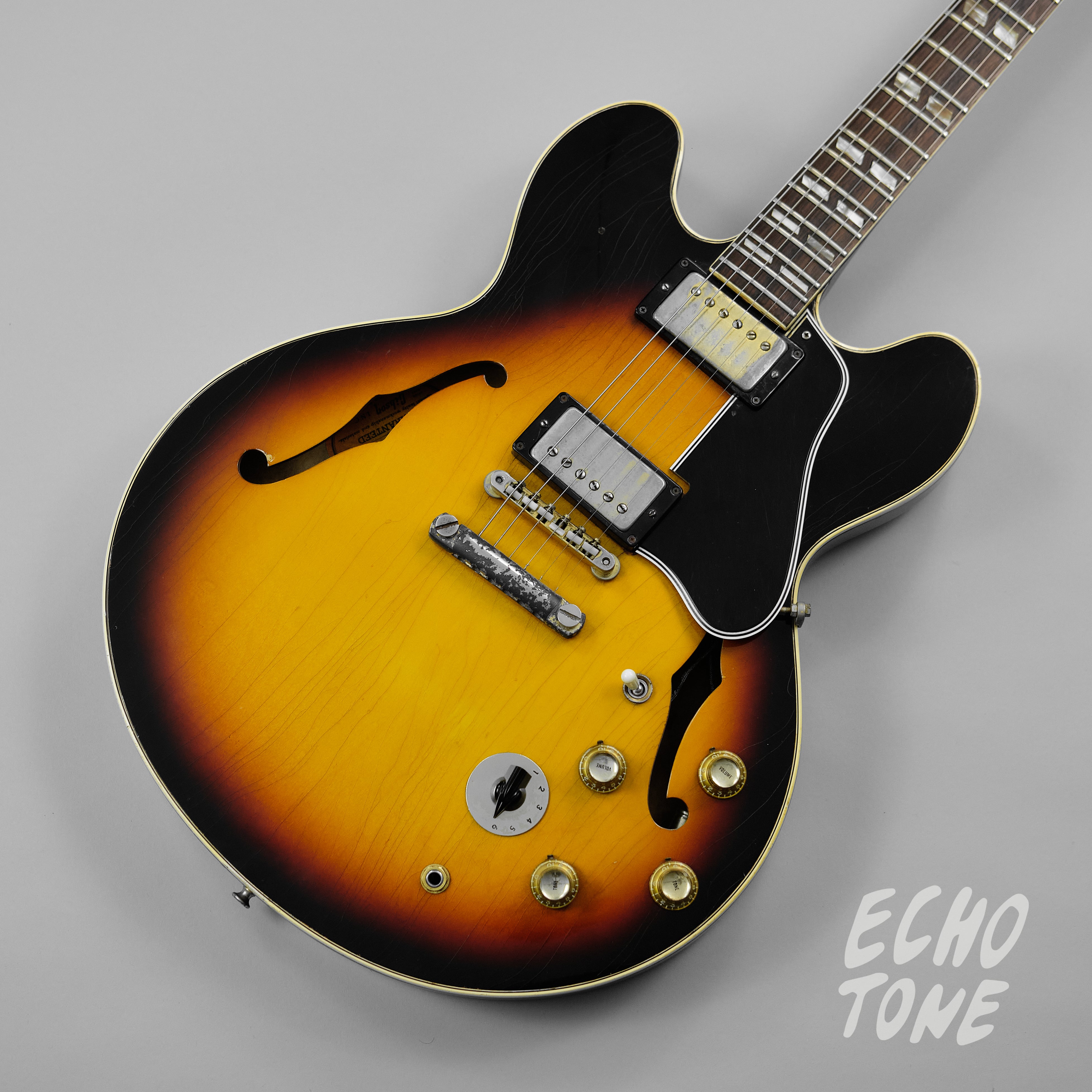 1966 Gibson ES-345 (Mickey Mouse Ears, Mono Conversion, OHSC)