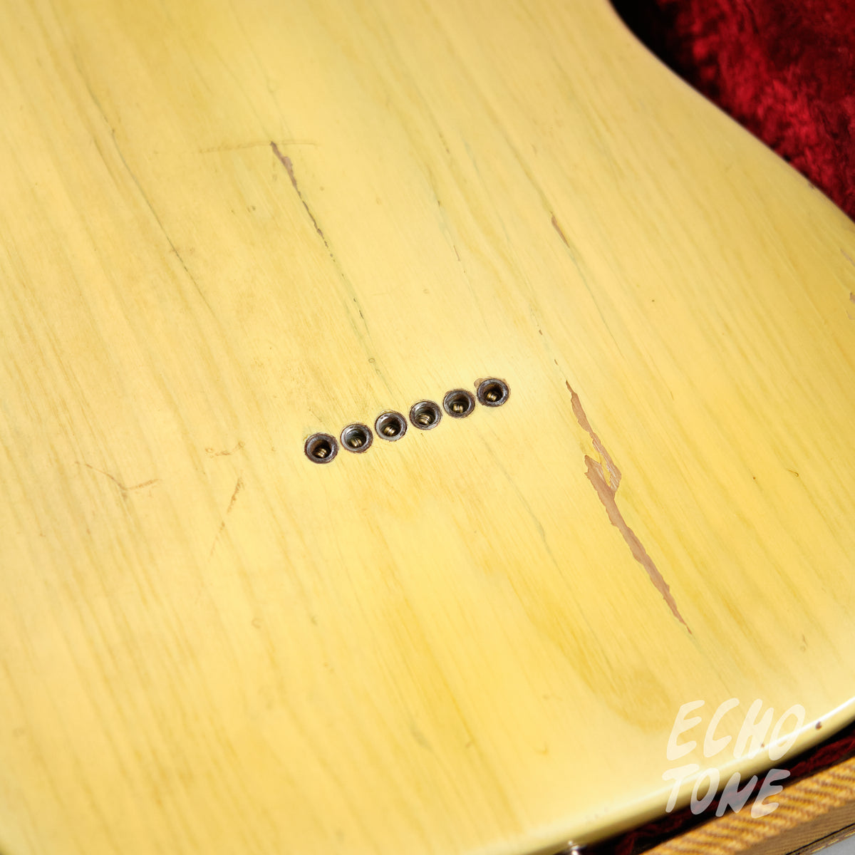 1955 Fender Telecaster (White-guard, Flat-pole Pickup, OHSC)