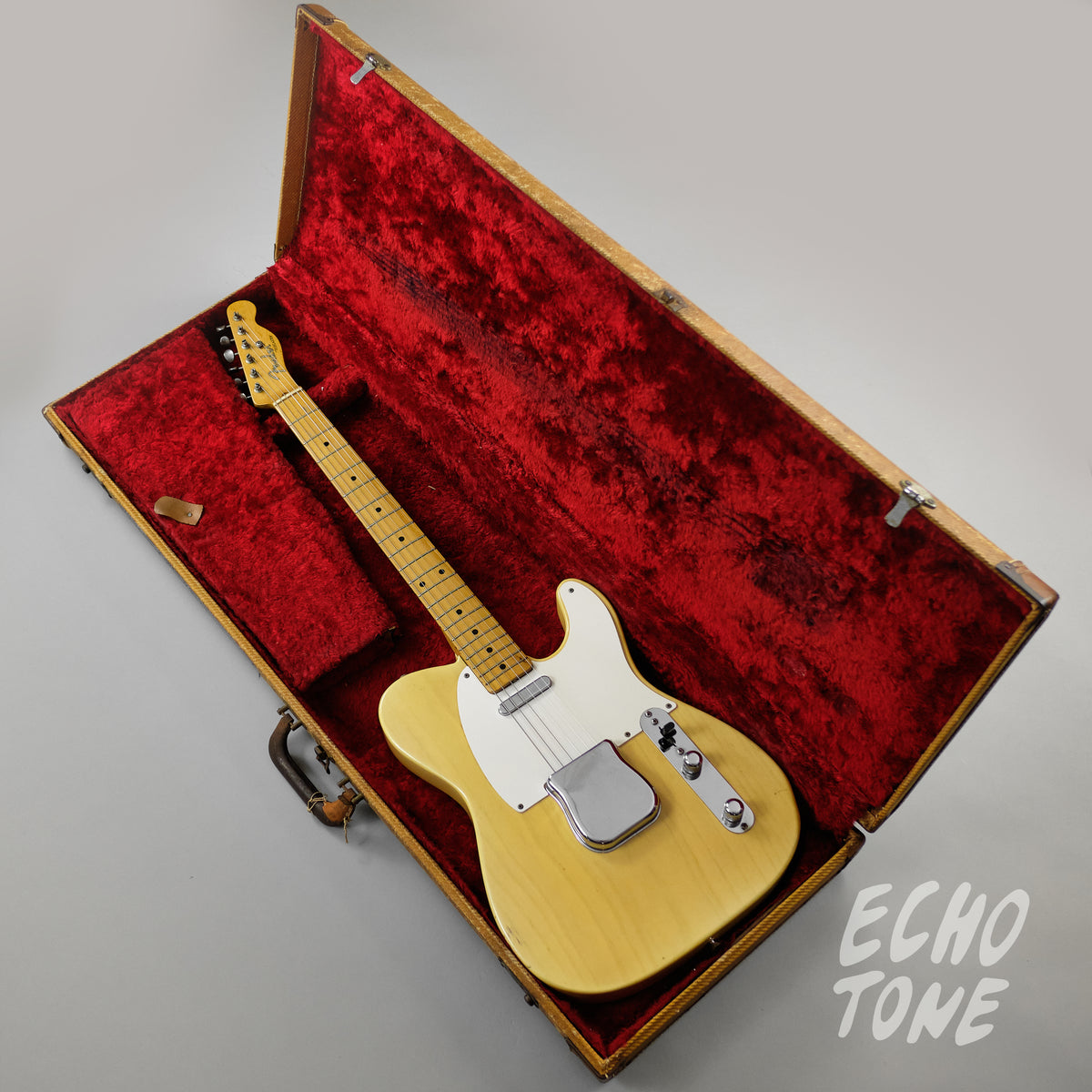 1955 Fender Telecaster (White-guard, Flat-pole Pickup, OHSC)