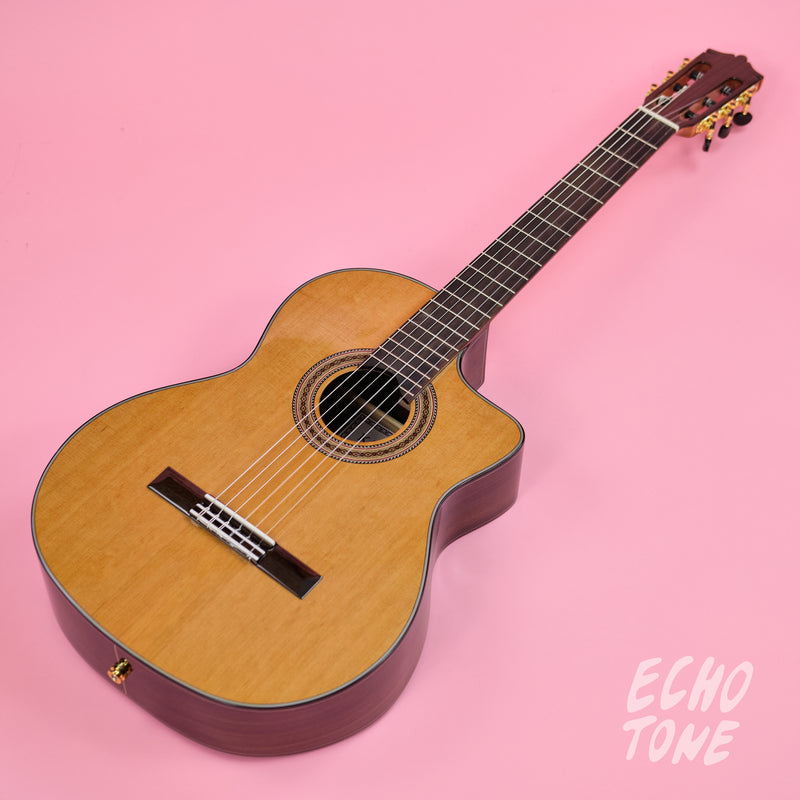 Katoh MCG50CEQ Classical Guitar (Cutaway, Pickup, Natural Satin)