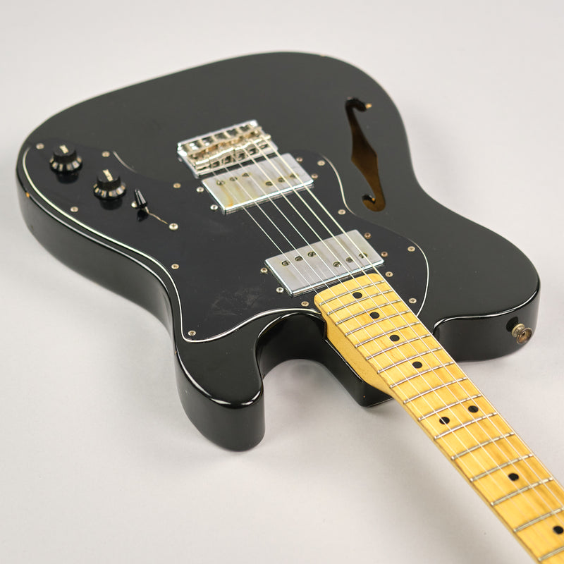 1978 Fender Telecaster Thinline (Black, OHSC)