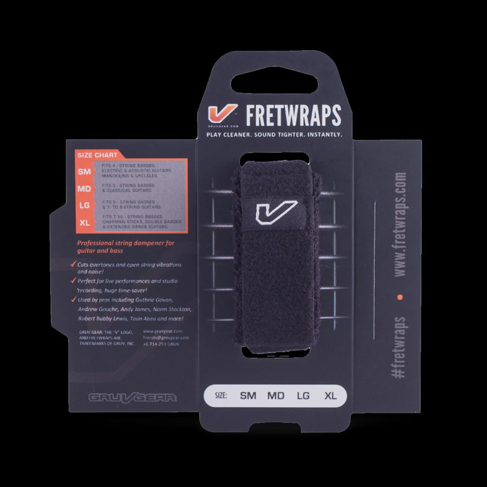 Gruv Gear Fretwraps 1 Pack - Black (Small)