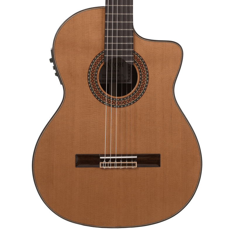 Katoh MCG80CAE Classical Guitar (Solid Cedar Top, Cutaway & Pickup)