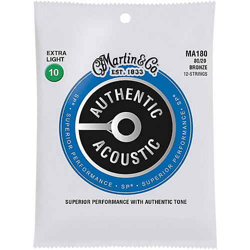 Martin MA180 Authentic SP 80/20 12 String Echo Tone