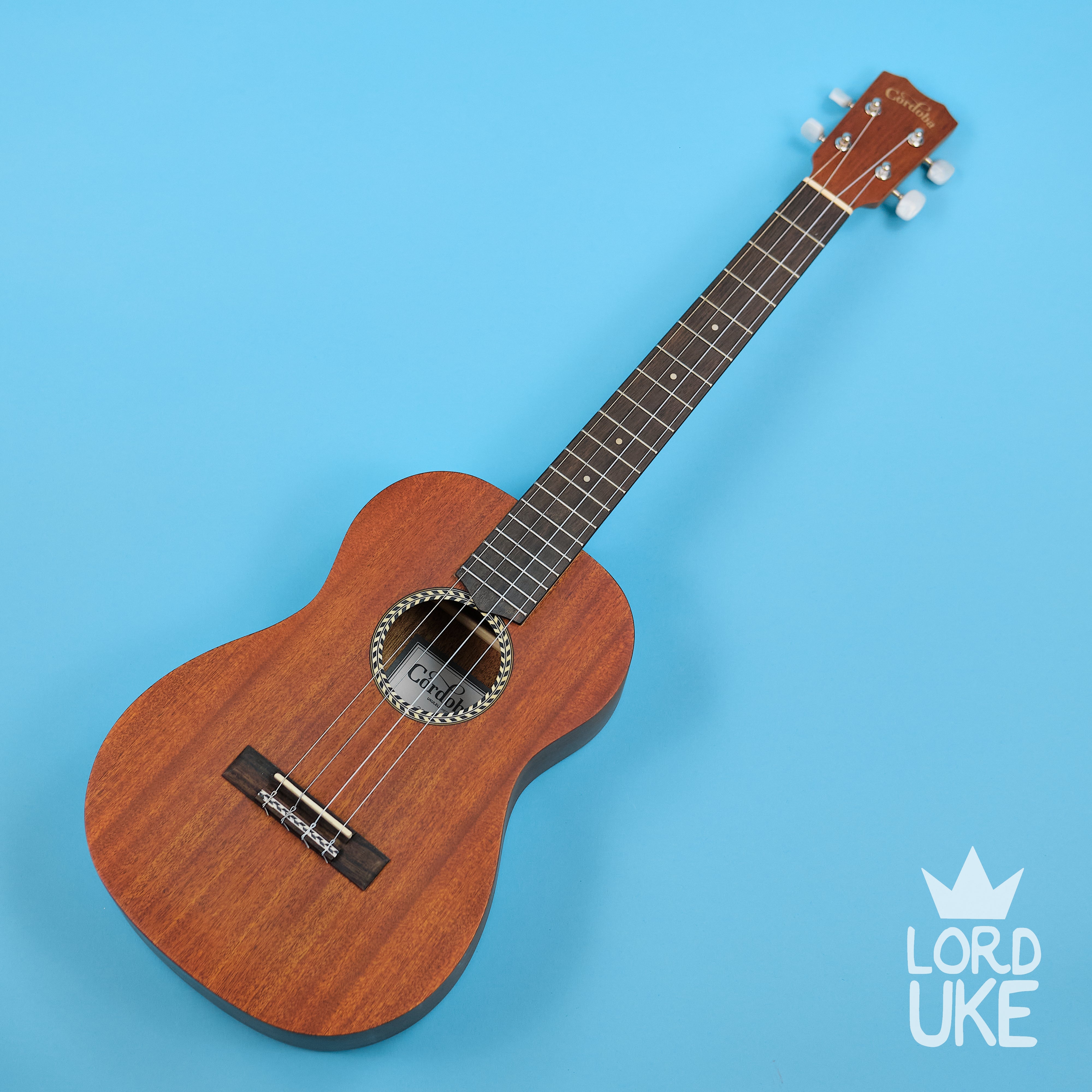 Cordoba 20BM Baritone Ukulele w/ Solid Mahogany Top, Gig Bag.