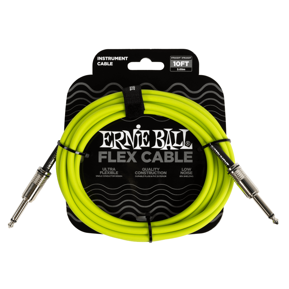 Ernie Ball Flex Instrument Cable 10ft (Various)