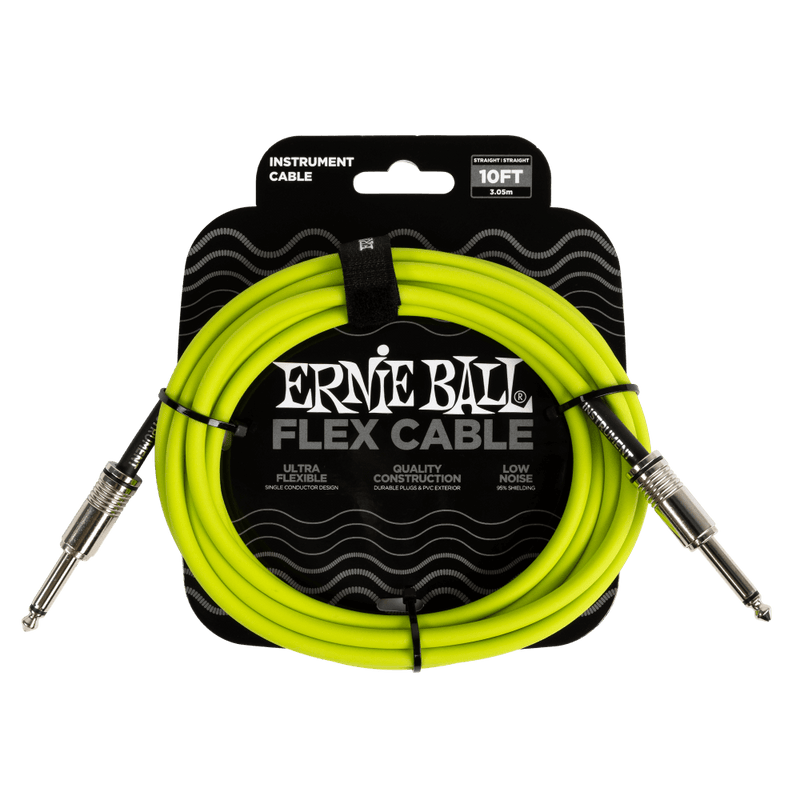 Ernie Ball Flex Instrument Cable 10ft (Various)
