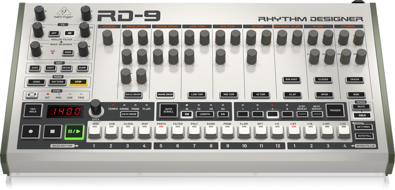 Behringer RD-9 Rhythm Designer Analog Drum Machine